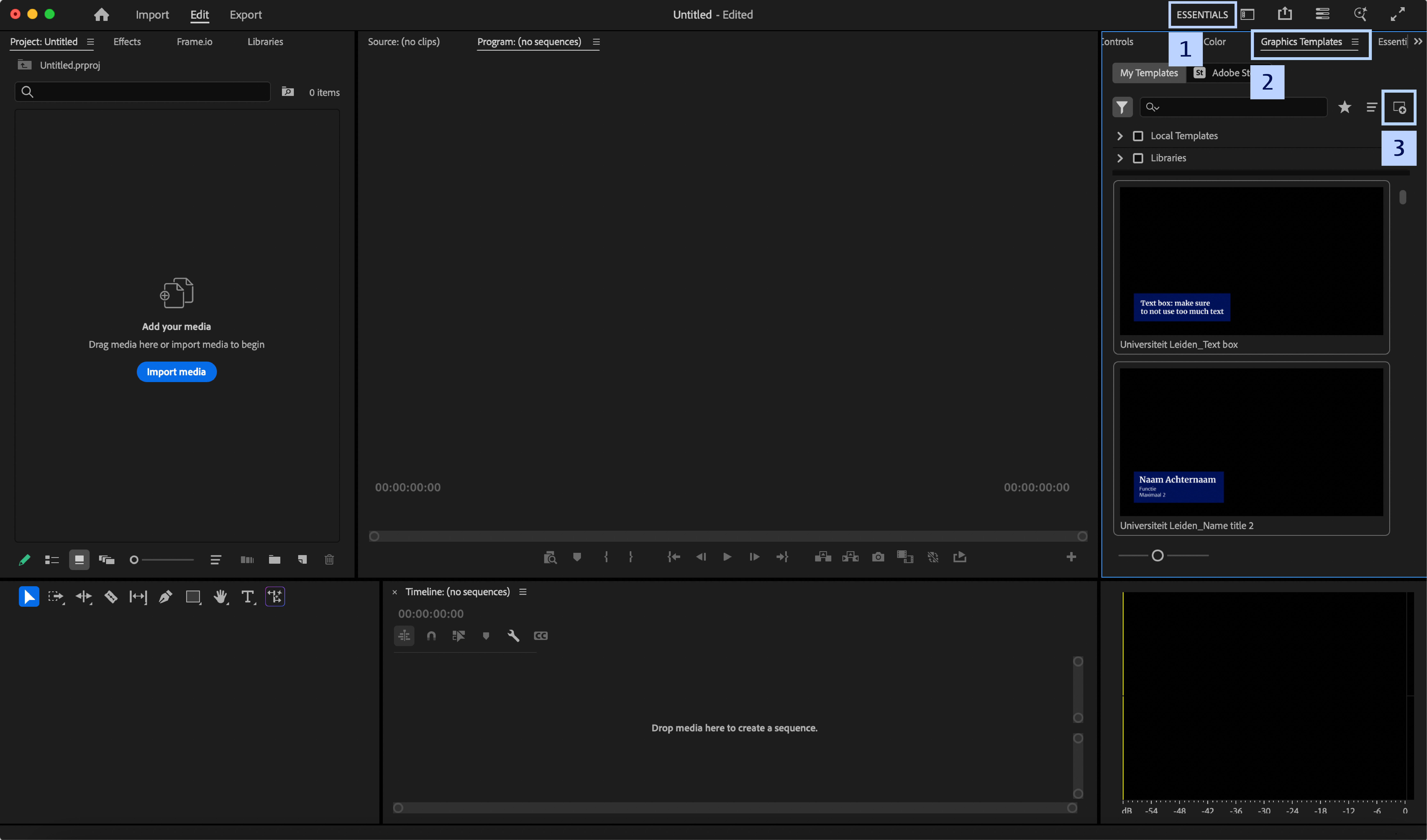 Using video templates